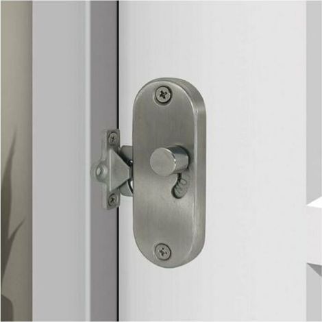 Serrure de porte coulissante à 90° à angle droit avec boucle de verrouillage de porte coulissante et verrou de porte de grange