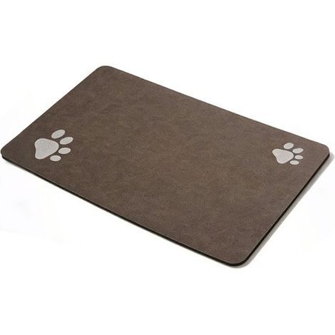 Futtermatte für Hunde – hoch saugfähig – schnelltrocknend – rutschfest – dunkelgrau – 30 x 50 cm (1/5)