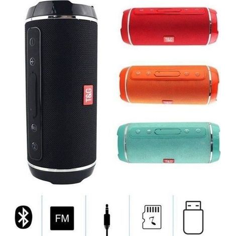 TL32623-TG-116 Wasserdichter, tragbarer Bluetooth-Lautsprecher, 10 W, kabelloser Freisprechlautsprecher mit USB- und FM-Radio, Outdoor-Stereoanlage (1/4)