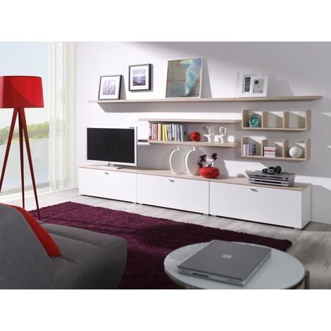 Salón completo SAMSA roble y blanco (1/5)