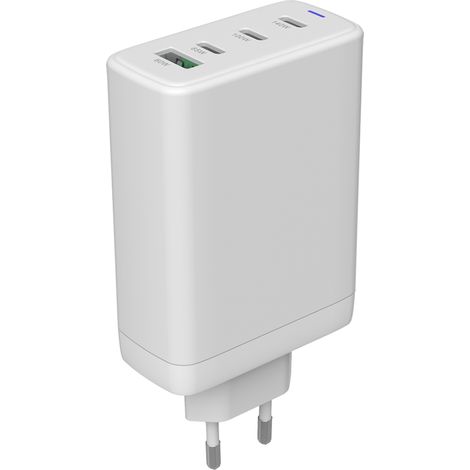 Cargador de CA Canyon CU140ACC GaN 150W 3xPD 1xQC UE Blanco (1/5)