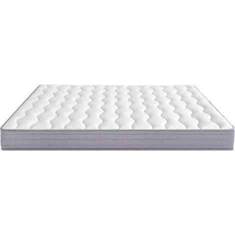 Matelas ressorts ensachés 140x200 cm, épaisseur 20 cm, fermeté H3, soutien lombaire, zones ergonomiques, matelas en rouleau (1/5)