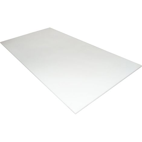 Placca di poliammide, poliossimetilene-poliacetale POM bianca 1000x500x35mm 35.7 Kg (1/4)