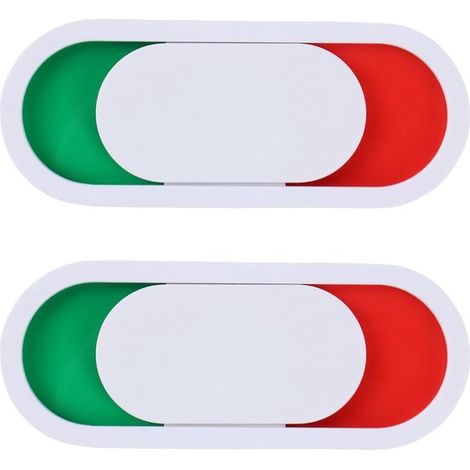 Panneau de porte de bureau - 10 x 4 cm - Acrylique - Panneau coulissant « Occupé » - Panneau coulissant « Ne pas déranger » - Confidentialité - Lot de 2 (1/5)