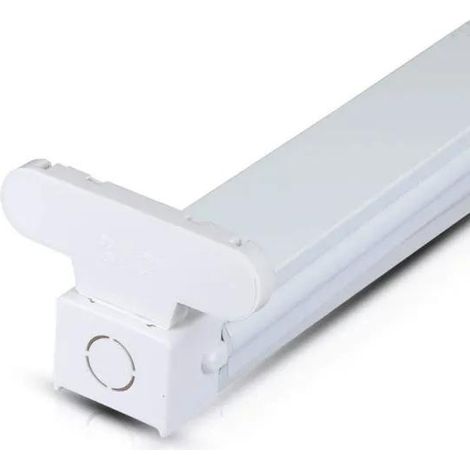 V-TAC 6057 Soporte para 2 Tubos LED T8 Blanco 150 cm