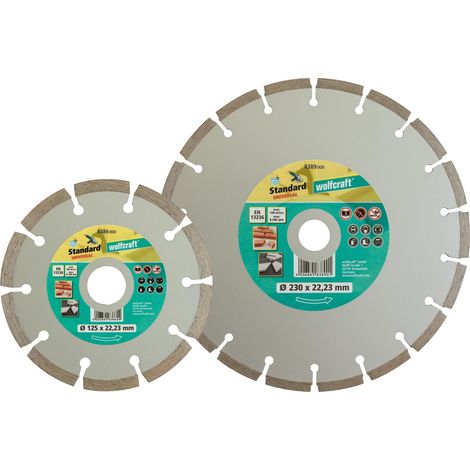 Disque à tronçonner segmenté diamant WOLFCRAFT 8389000 Ø230 mm x 22.2 mm