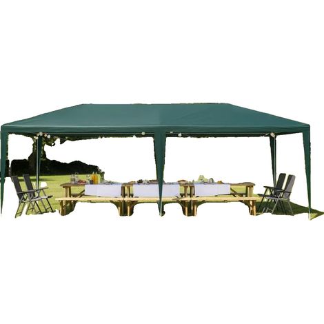 Carpa tipo marquesina, toldo resistente a los rayos UV, fácil montaje, verde militar. (1/2)
