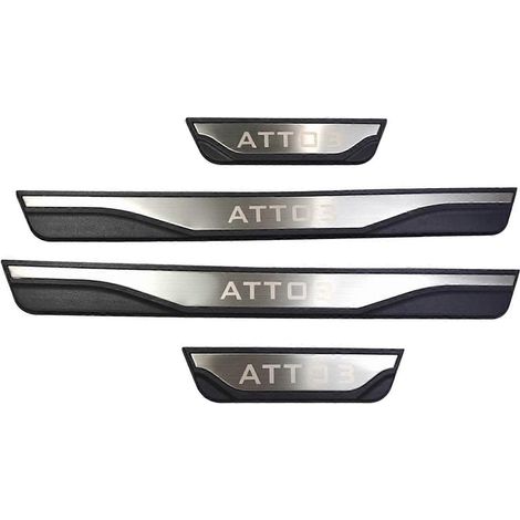 4x Plaques de seuil de porte et de pédale de voiture - Pièces de rechange pour style automobile (1/5)