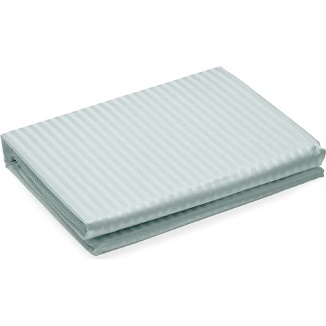 Housse de couette satin de coton CONCERTO A rayures 280x240 cm (1/5)