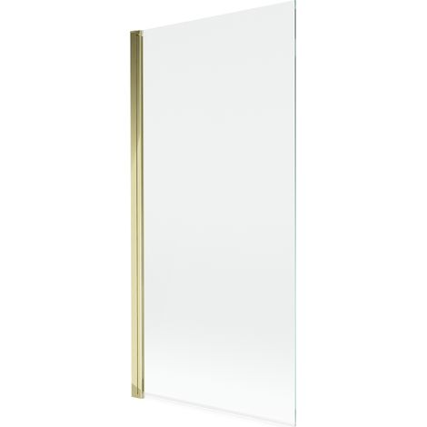Paroi de douche Mexen Mist 1 volet 90 x 150 cm, transparent, or - 8A9-090-001-50-00