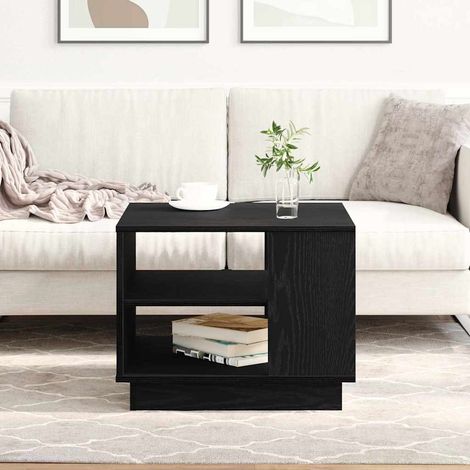 Couchtisch Schwarz Eichen-Optik 55 x 55 x 42 cm Holzwerkstoff