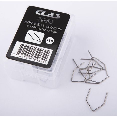 Boite de 50 agrafes v ø 0.8 mm- CO 6073 - CLAS Equipements