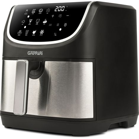 Freidora de aire caliente G3 Ferrari G10191 individual, 8 L, 2200 W, color negro, acero inoxidable