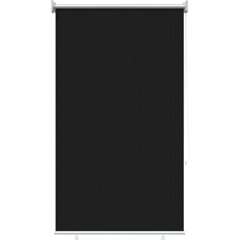 Store enrouleur extérieur à 90% de blocage UV Noir 80 x 230 cm vidaXL (1/5)