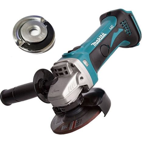Makita DGA452Z 18v 4.5"" 115mm Angle Grinder Lithium Ion Bare Unit + Flange Nut (1/4)