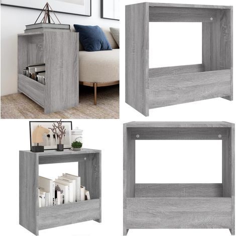 Beistelltisch Grau Sonoma 50x26x50 cm Holzwerkstoff - Couchtisch - Beistelltisch - Wohnzimmerstil - Rustikal - Grau - Home & Living (1/5)