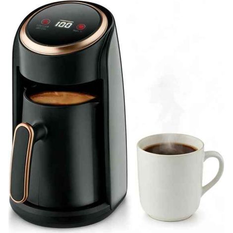 1 cafetière électrique, affichage numérique, chauffage rapide, 300 ml, pour café thé lait, usage individuel maison bureau