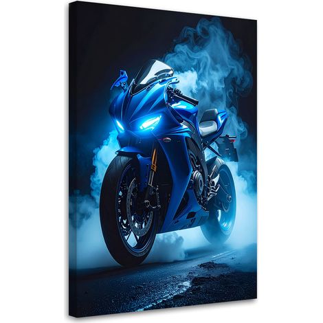 Impresión de Imagen, Motociclista azul, 20x30 (1/5)