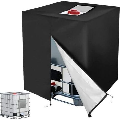 Bâche de protection pour réservoir IBC 1000L – Tissu Oxford imperméable – Dimensions 120x100x116 cm – Protection solaire et antipoussière (1/5)
