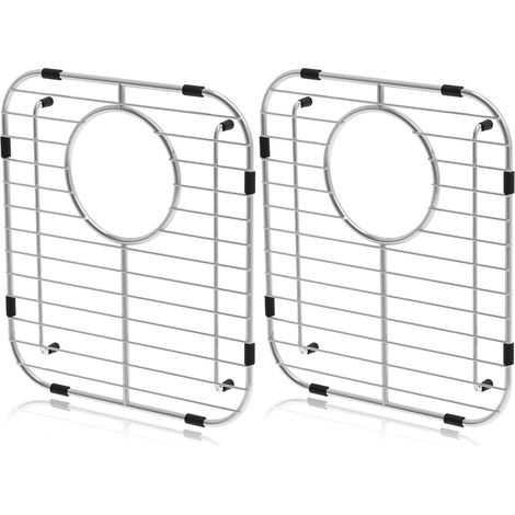 Protezione per lavello da cucina, universale per lavelli a doppio livello, rete di sicurezza per lavello da cucina in acciaio inox 304 di alta qualità, set da 2 pezzi