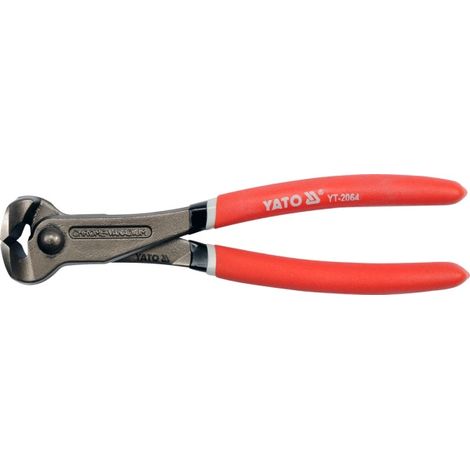 Yato YT-2064, Alicates de corte diagonal, ideales para cortes precisos en cables y alambres, alta resistencia.