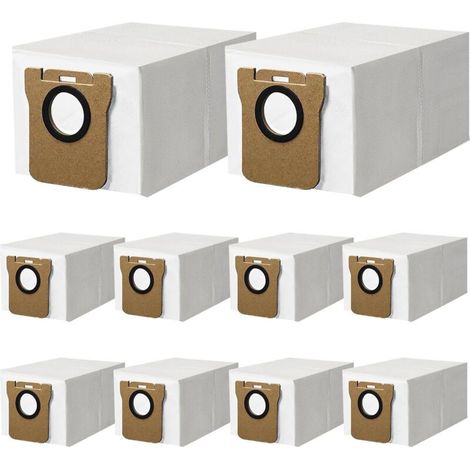 10 Sacs à Poussière pour Dreame S10/L10s Ultra/ L20 Ultra / L10 Ultra, Xiaomi X10+, X20+ Robots Aspirateurs, 2,5 L Grande Capacité Sacs à Poussière Pièces de Rechange Kit D'accessoires (1/5)