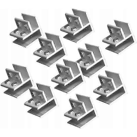 10 pinces d'angle en verre à 90 degrés pour mains courantes et garde-corps (2025) (1/5)