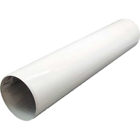 Tubo 500mm Salida de Humos Aluminio Lacado Blanco - Convesa  Medidas  Accesorios Fontanería: 125mm (1/2)