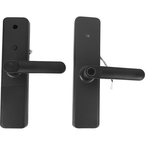 Serrure à empreinte digitale avec 2 clés, compatible avec les cartes à puce et les codes d'accès. Poignée de porte intelligente, précise et sensible, idéale pour les bureaux, les appartements et les m (1/5)