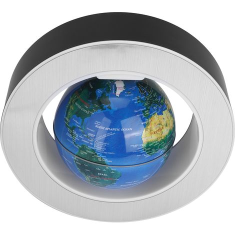 Blauer magnetischer Globus zum Aufhängen, O-förmig, schwebender Globus, Geburtstagsgeschenk, Bastelidee, Heimdekoration, 100–240 V (EU-Stecker) (1/5)