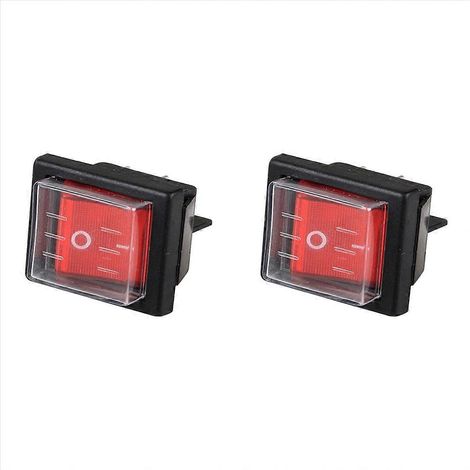 interrupteur à bascule étanche SPST 4 broches 36 x 29 mm pour applications industrielles (1/5)