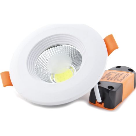 Jandei - Downlight LED COB 7W 6000K rond encastré blanc Downlight LED COB (1/4)