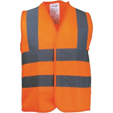 Veste de signalisation pour enfants taille universal orange 100 % PES