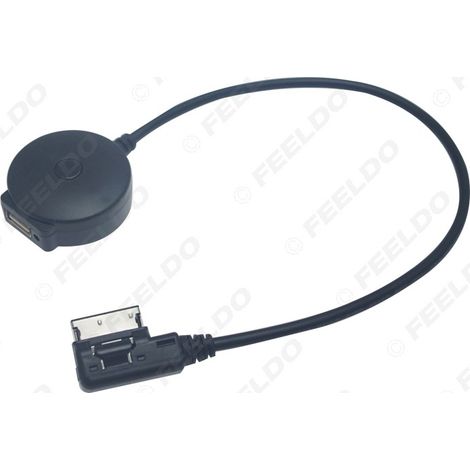 Compatible avec le câble audio Bluetooth Mercedes-Benz MDI/AMI  prend en charge les câbles adaptateurs audio Bluetooth pour voiture via clé USB.