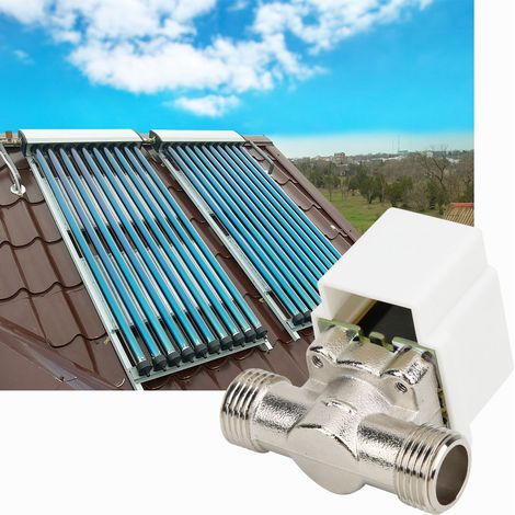 Électrovanne pilote G1/2 pouce CC 12 V 0,3 A NF normalement fermée pour eau (1/5)