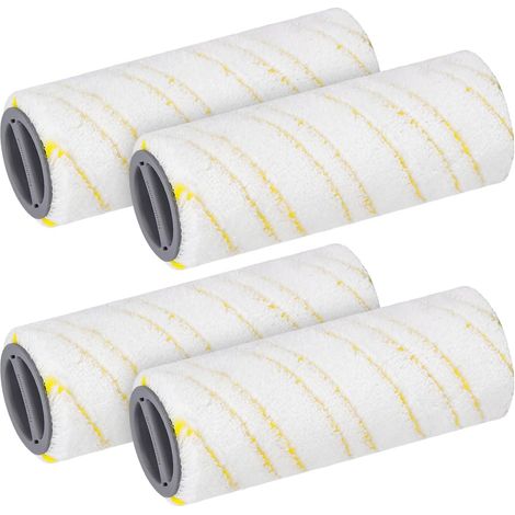 Spazzola rotante di ricambio, compatibile con le lavapavimenti elettriche Karcher FC3D e FC5, ricambi e accessori per la spazzola principale in microfibra, spazzola originale per aspirapolvere, gialla