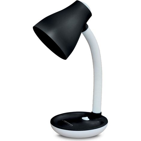 Esperanza schreibtischlampe e27 atria schwarz