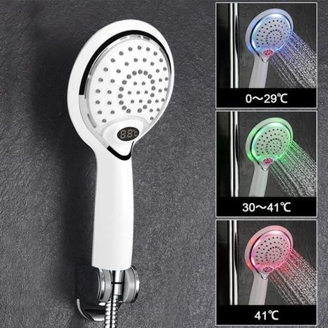 Duschkopf mit 3-farbiger Temperaturanzeige, LED-Duschkopf (1/4)