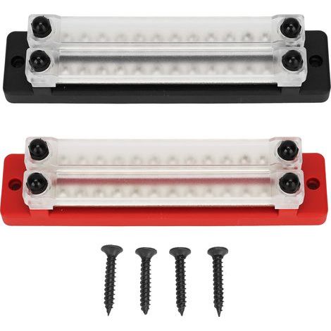 12-Way 150A to 48V Stainless Steel Rustproof Busbar Power Distribution Terminal Block for Car and Boat (1/5)