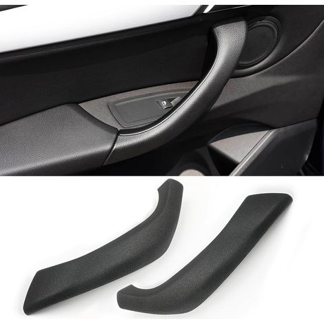 Repuestos para las cubiertas de las manijas de las puertas izquierda y derecha de BMW X1/X2, BMW X1 F48 2016-2022 y X2 F39 2018-2023 (izquierda + derecha, negro) (1/5)