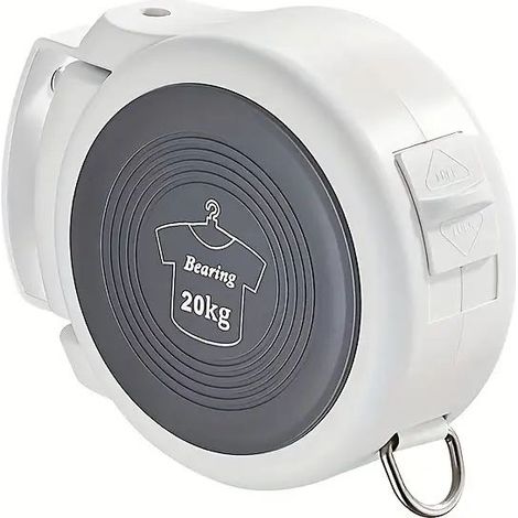 Seche linge rétractable sans perçage pour interieur balcon corde a linge invisible anti vent pour logements et studios (1/5)