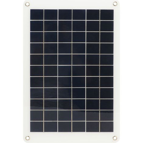 Panneau solaire flexible en silicium polycristallin portable de 15 W, chargeur pour batterie de téléphone portable ou de voiture (1/5)
