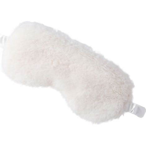SCHLAFBLENDE BLIND PREMIUM PLÜSCH WEISS