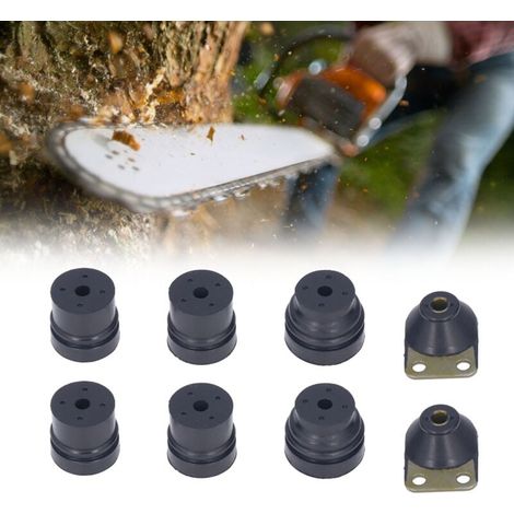Stoßdämpfer für Kettensägen 1121 790 9901/1121 790 9912/1121 790 9909, kompatibel mit Stihl 026 024 MS240 MS260, Gummi-Kettensägenpads, Set mit 4 passenden Padhaltern (Kit) (1/4)