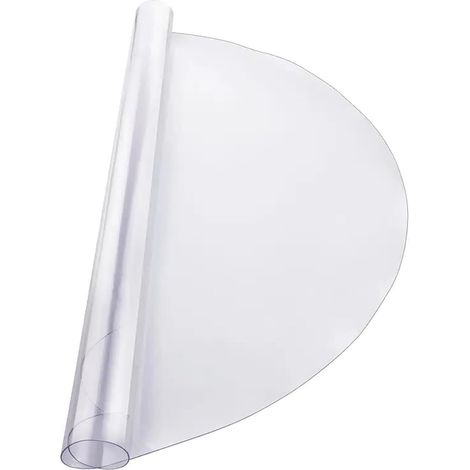 Nappe ronde transparente, épaisseur 0, 04 pouce (1/5)