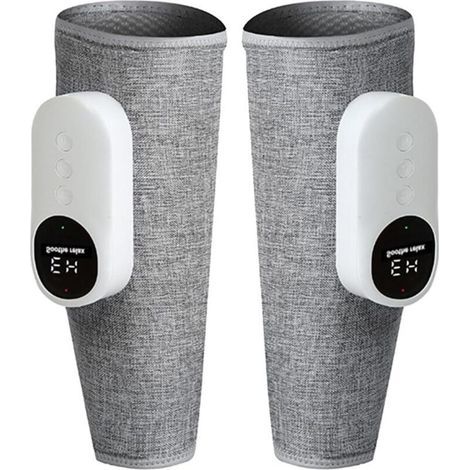 Masseur de jambes et mollets avec chaleur intégrée, 3 modes & 3 intensités, taille ajustable, sans fil – Modèle Pro (1/5)