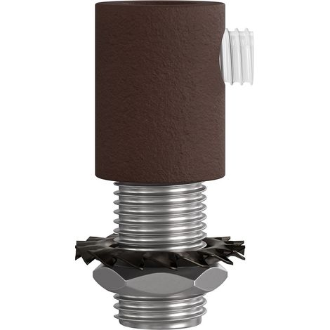 creative cables - Serracavo cilindrico in metallo completo di tige, dado e rondella - 2 pezzi