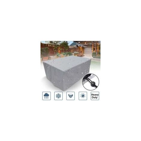 Housse rectangulaire pour mobilier de jardin TRIMEC, en fibre de polyester, imperméable, anti-poussière et résistante aux UV, adaptée aux chaises ou tables de jardin (taille : 90x90x90 cm). - Crezuo
