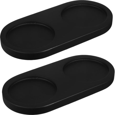TOYANDONA 2pièces Plateau pour Moulin Poivre Support Bois Salière (1/5)