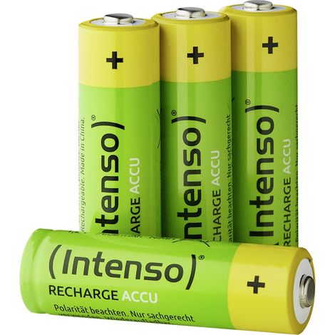 Pile rechargeable INTENSO NiMH AA HR6, 2100 mAh, 4 pièces (1/4)